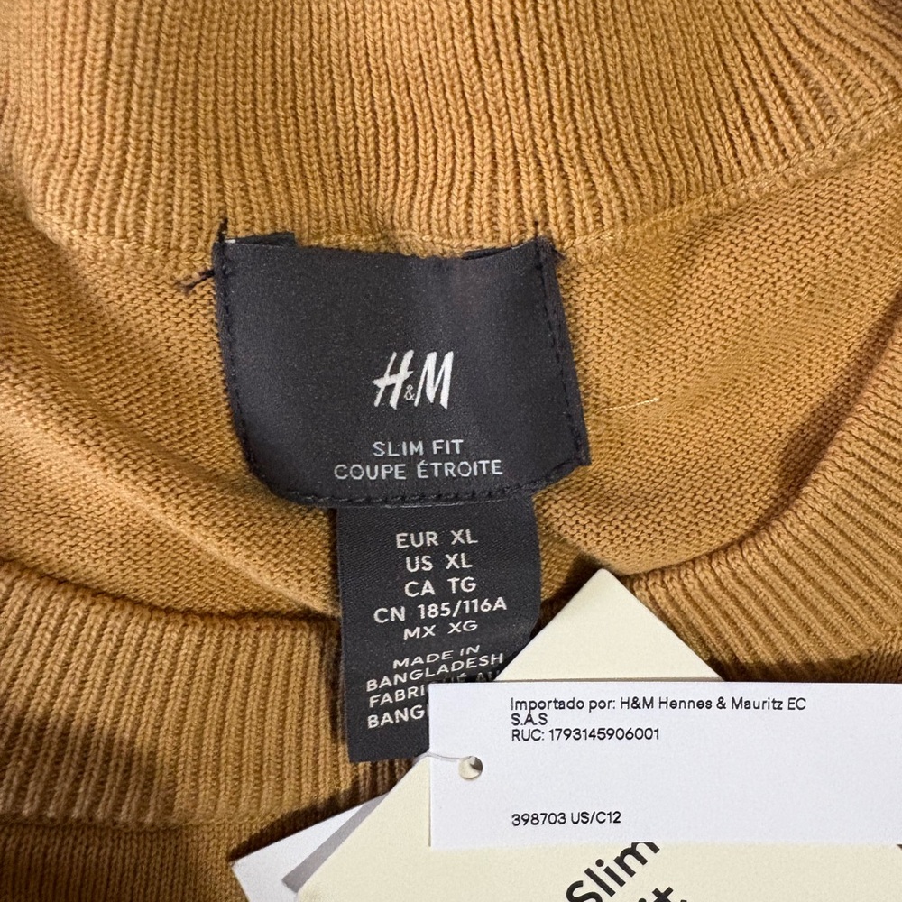 H&M Men's Slim Fit Sweater - Tan